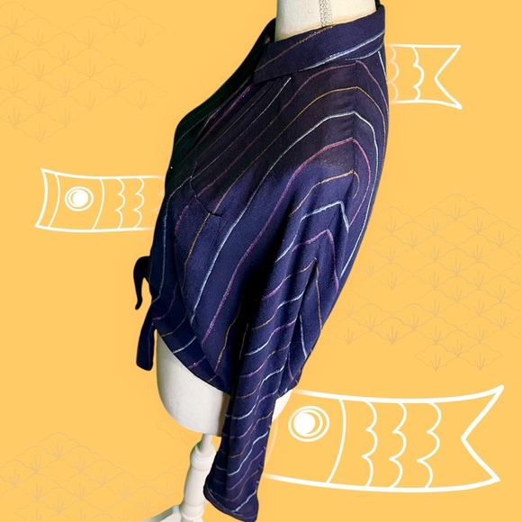 Rails ‘Rylan’ Striped Navy Blue Women's Top in “Santiago Stripe” Size Small - Picture 6 of 14